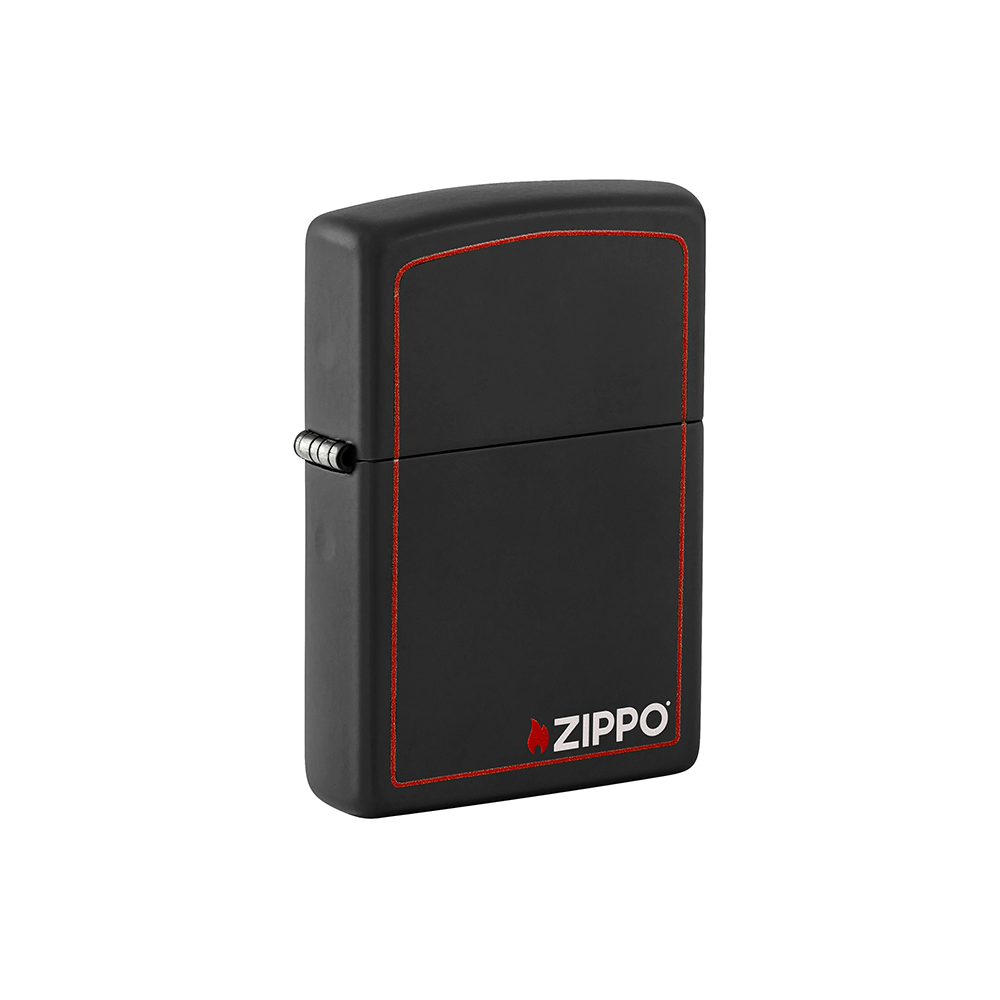 Zippo 218ZB Black Matte with Zippo Border