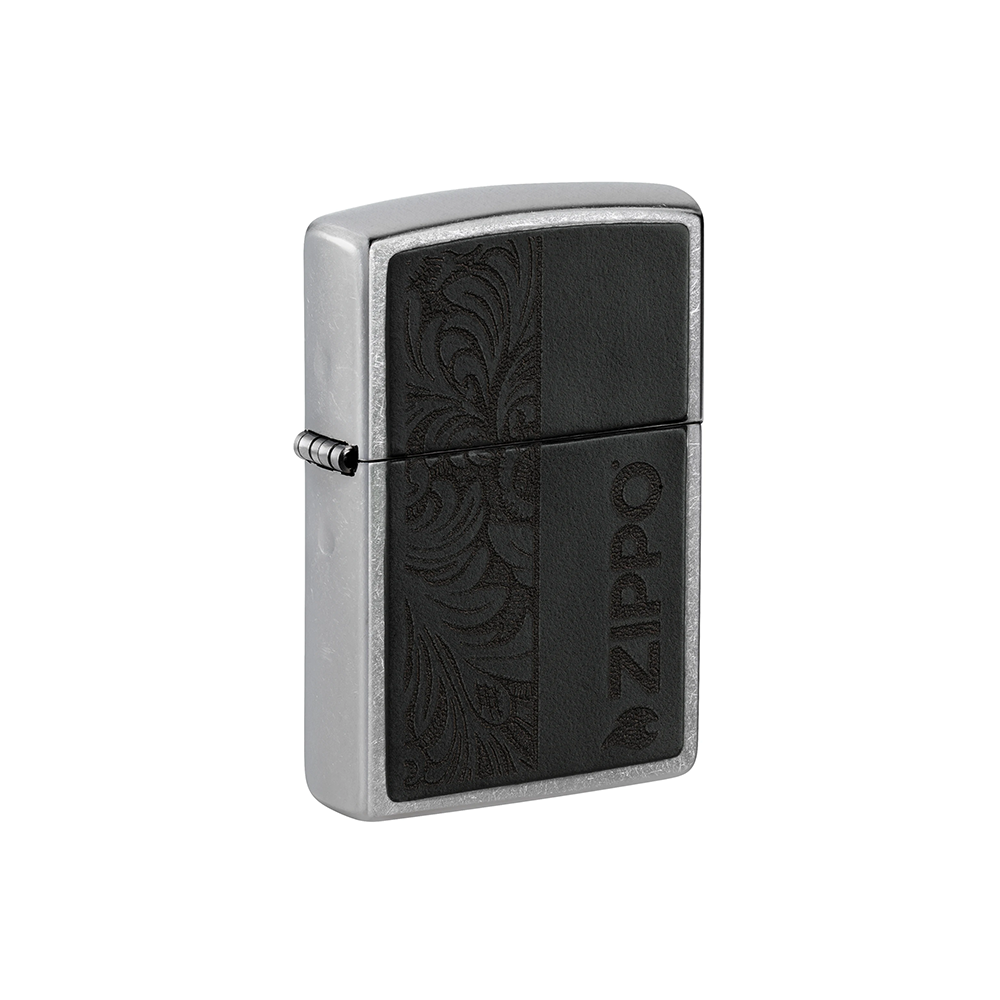 Zippo 46919 Black Leather Emblem - Zippo Design