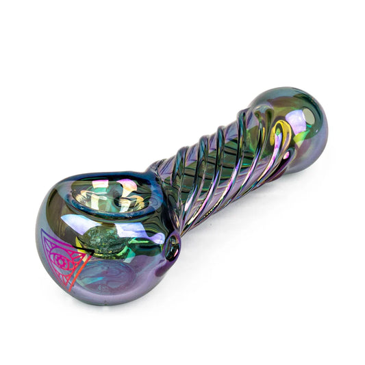 Red Eye Tek® | 4" Metallic Terminator Finish Twister Hand Pipe