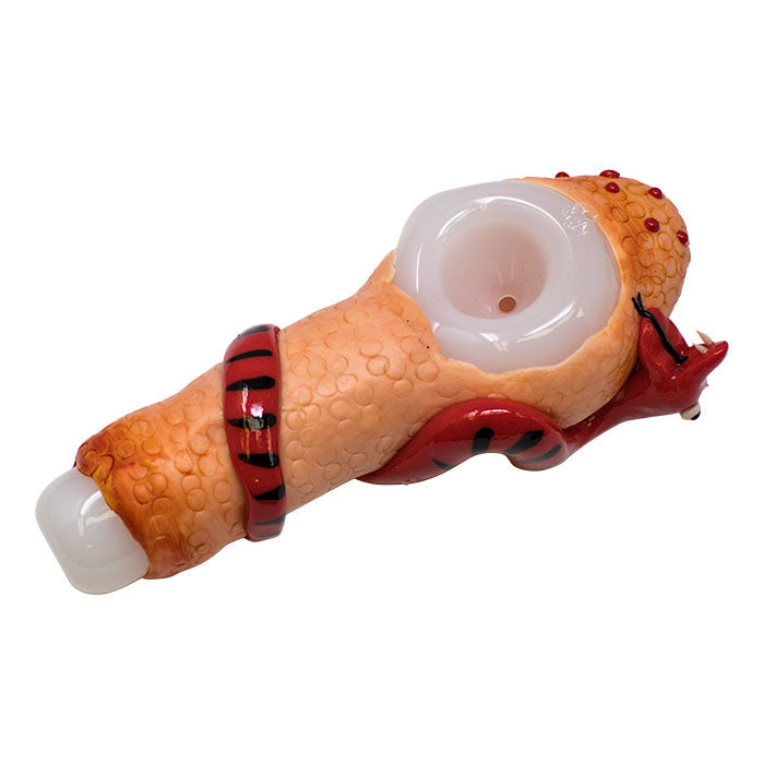 Green Eyed Serpent Hand Pipe 5 inches
