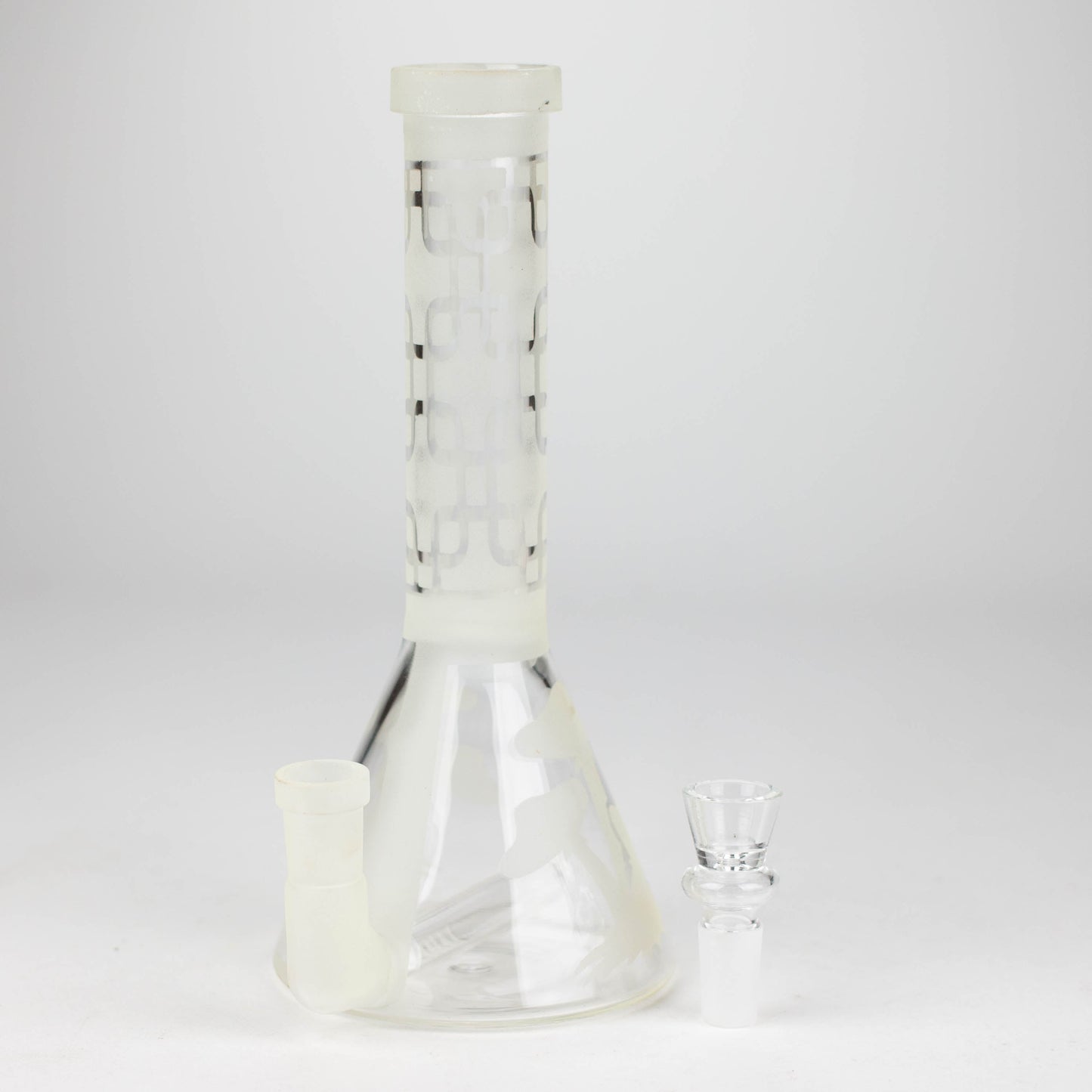 12" GLOW IN DARK BEAKER BONG WITH ICE CATCHER_8