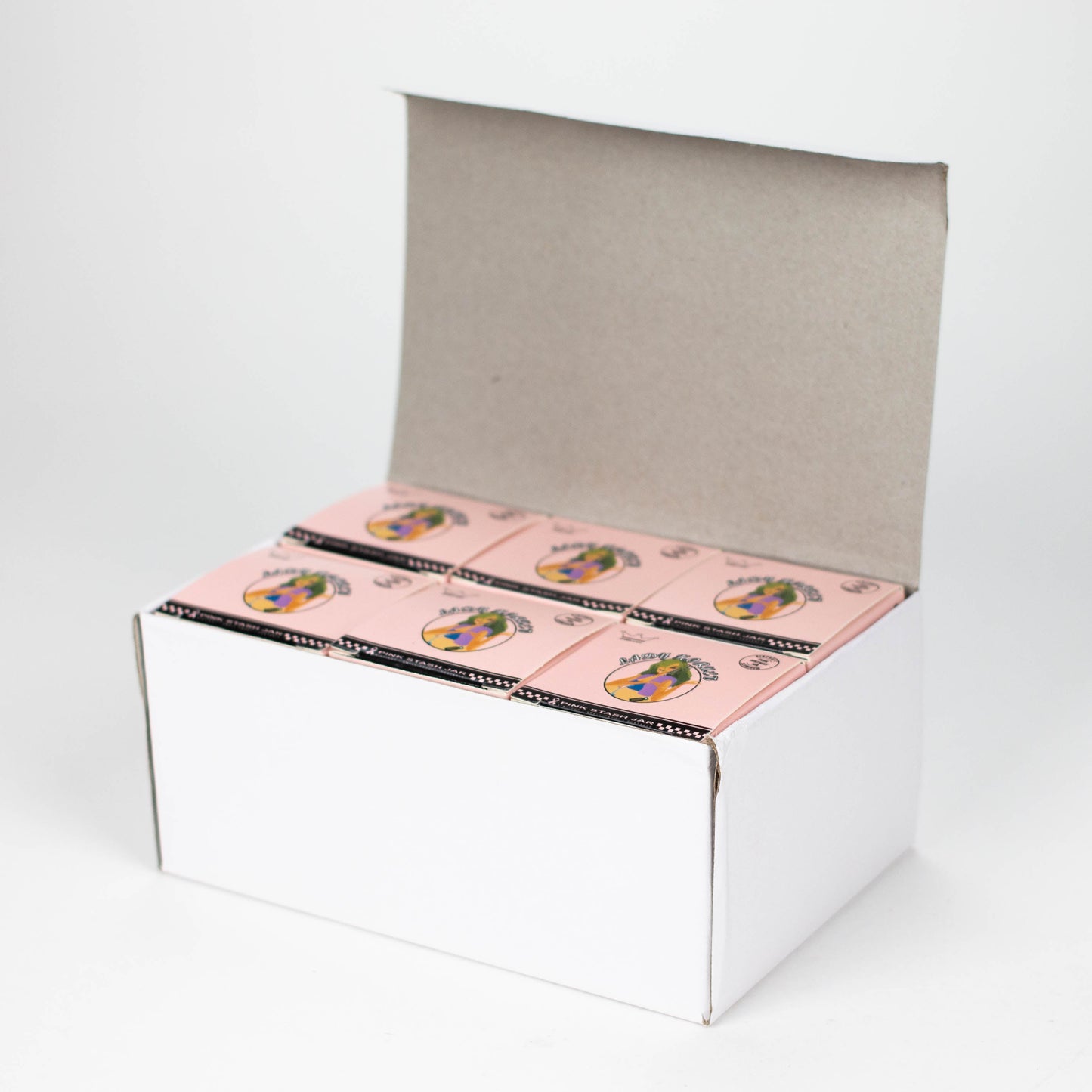 Lady Hornet | Aluminum Air tight Stash Jar Box of 6_5