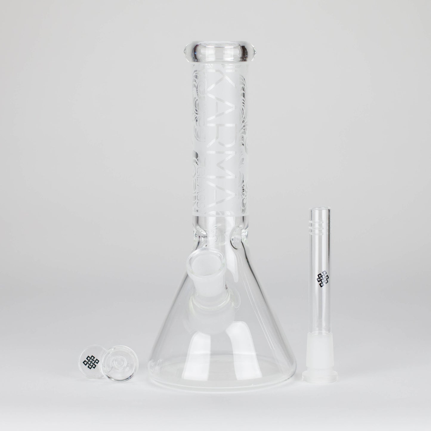 Karma | 9" Beaker Sandblasted Glass Bong_9