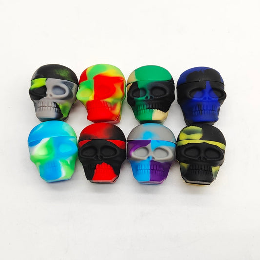 3mL Silicone Skull Wax Container Jar of 100