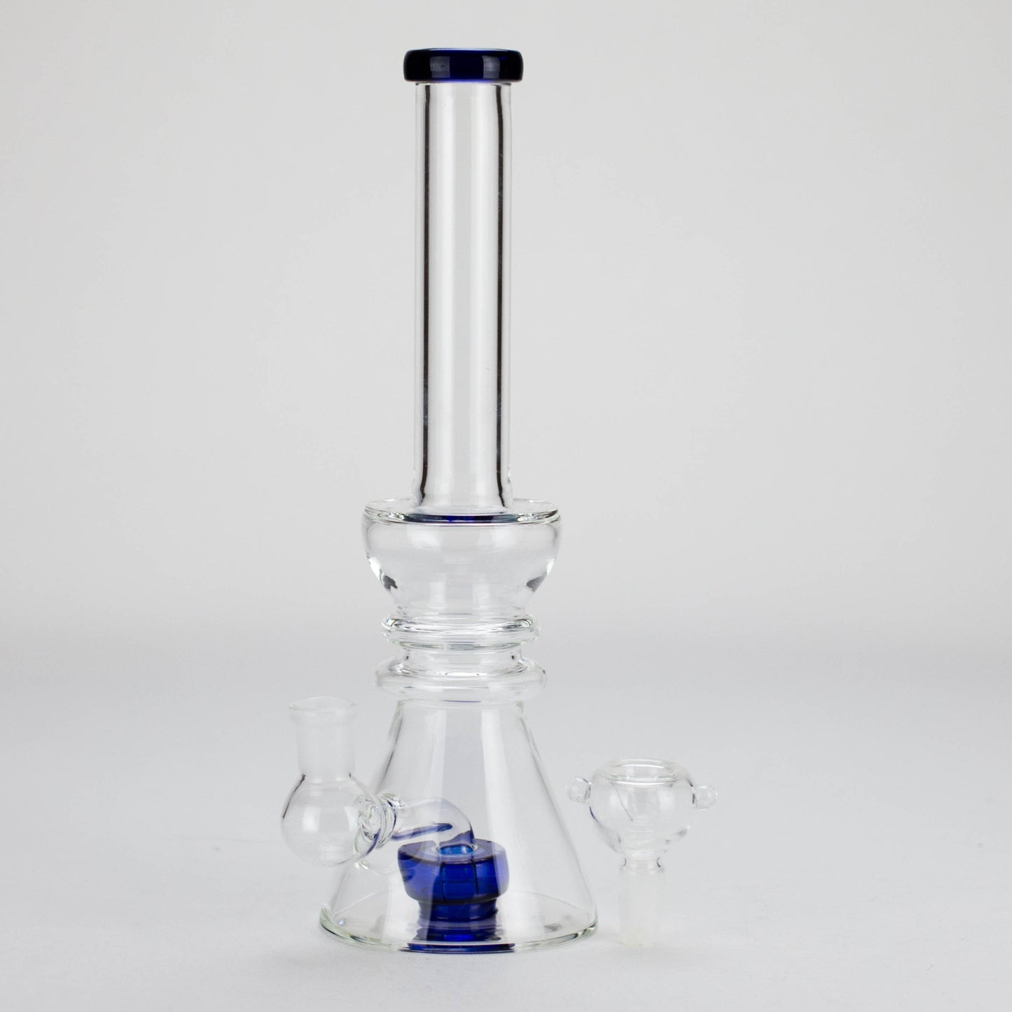 11" Stemless Glass Bong with Diffuser – 14mm Bowl Joint