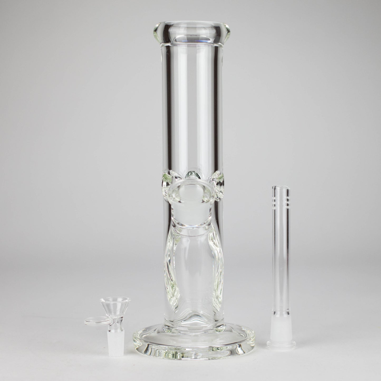 12" Cylindrical Clear Water Pipe – Straight Tube Bong | 9mm Thick