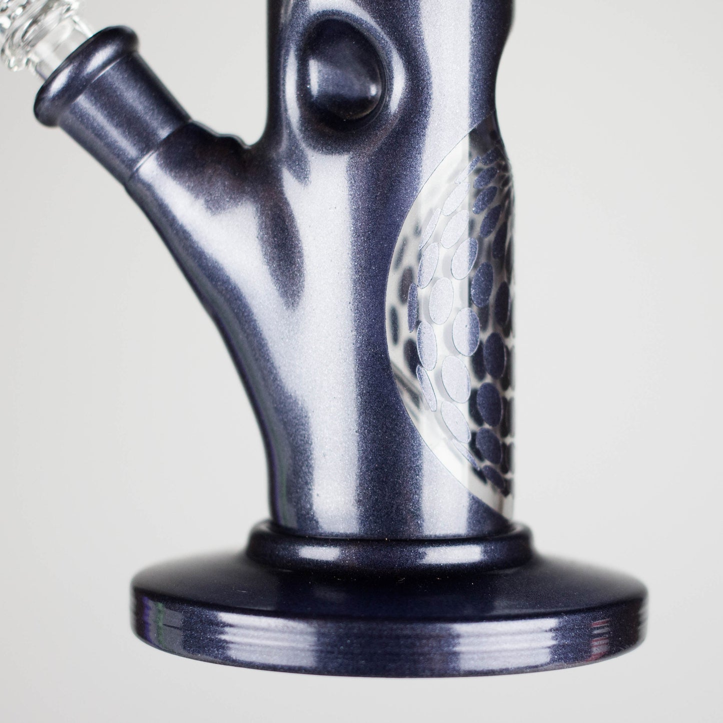 10" Straight Tube Water Pipe with Ball Pattern | Durable Glass – Assorted Colors