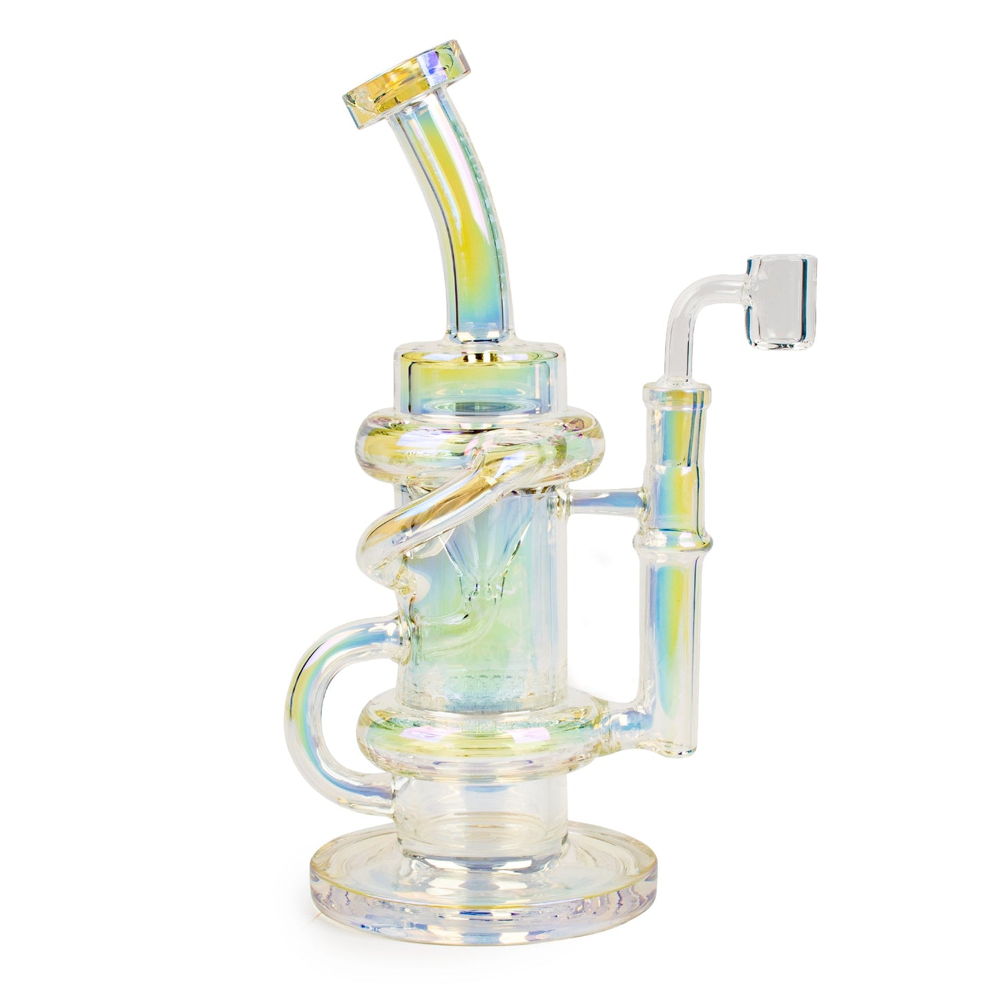 Red Eye Tek® | 9.5" Tall Metallic Terminator Finish Glitch Klein Recycler Rig