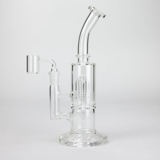 9" 2-in-1 Glass Dab Rig with Tree Percolator