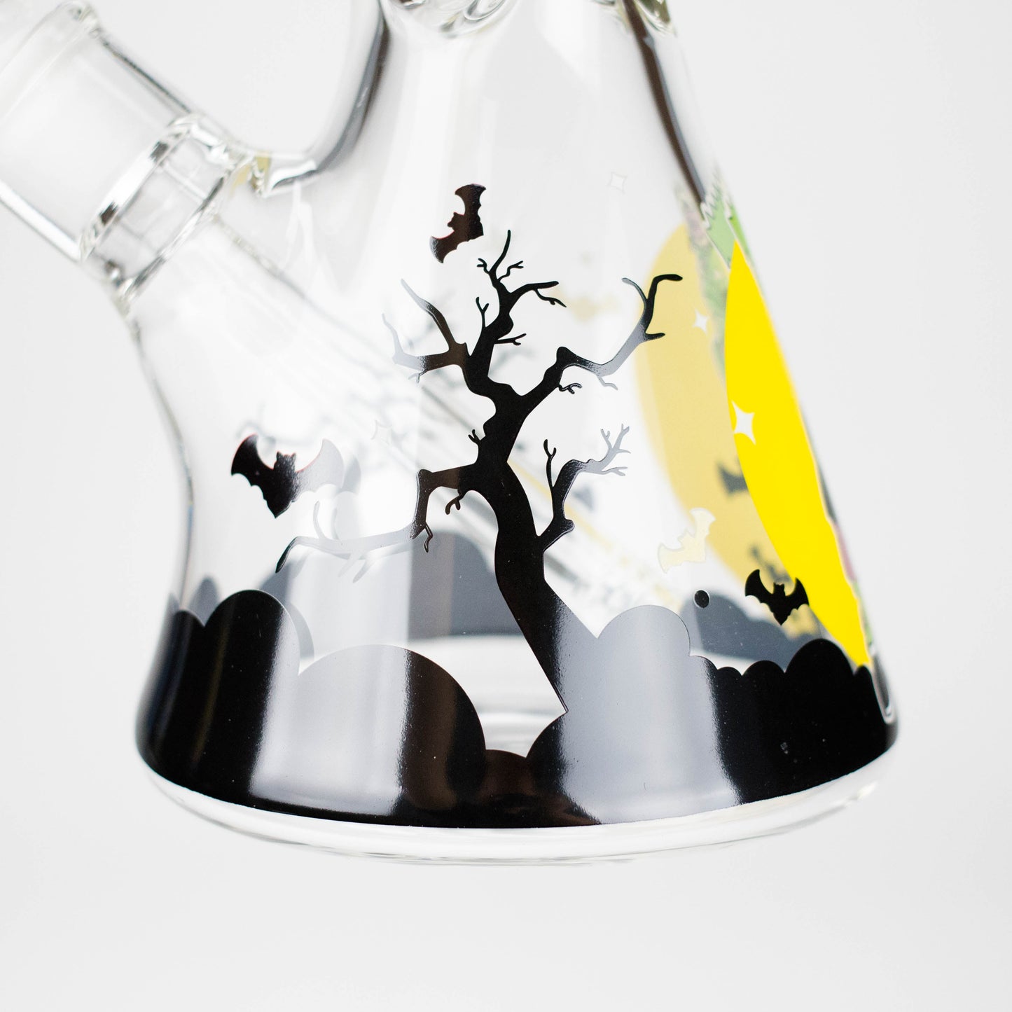 14" Cartoon S Design 7mm Thick Heavy Duty Glass Beaker Bong