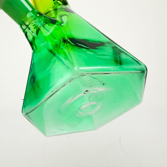 10" Two-Tone Color Glass Beaker Bong with Octagon Base