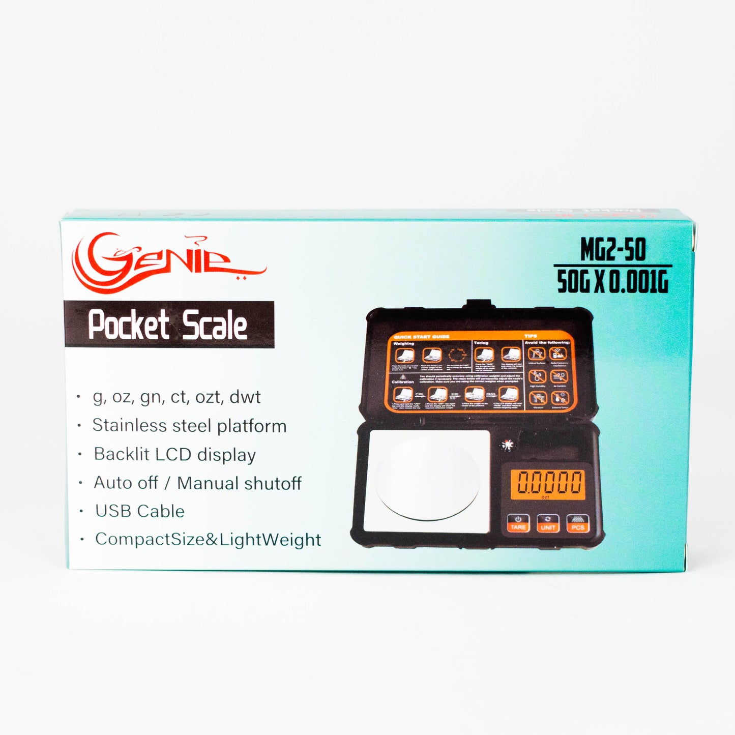 Genie | MG2-50 Pocket Scale – 50g × 0.001g
