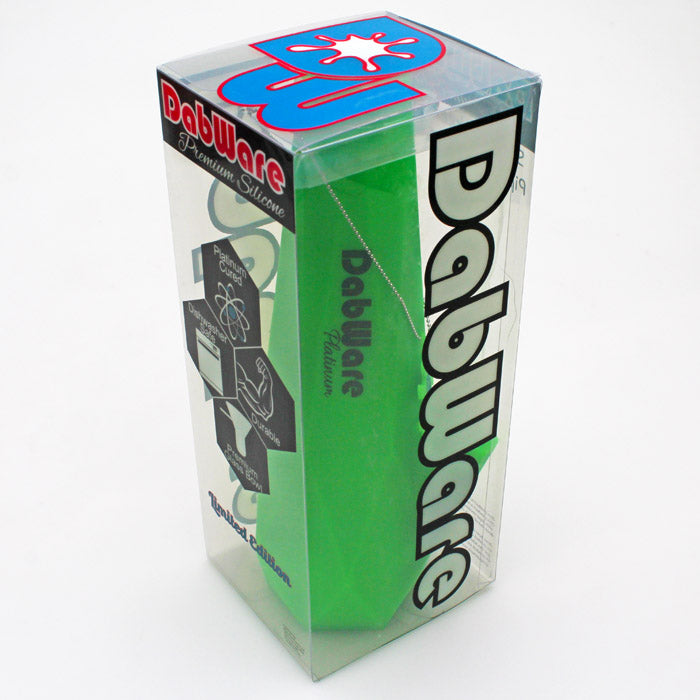 Dabware | 10" Platinum Diamond Shapes Silicone Bong (Green)