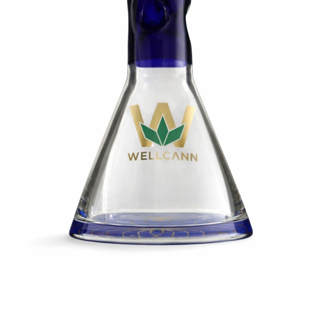 WELLCANN | 15" Thickened Base Geometric Beaker Glass Bong