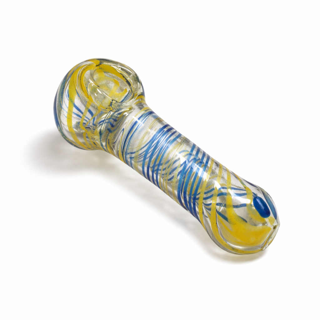 2.5" Double Glass Pipe – 2-Pack (Assorted Mixed Colors)