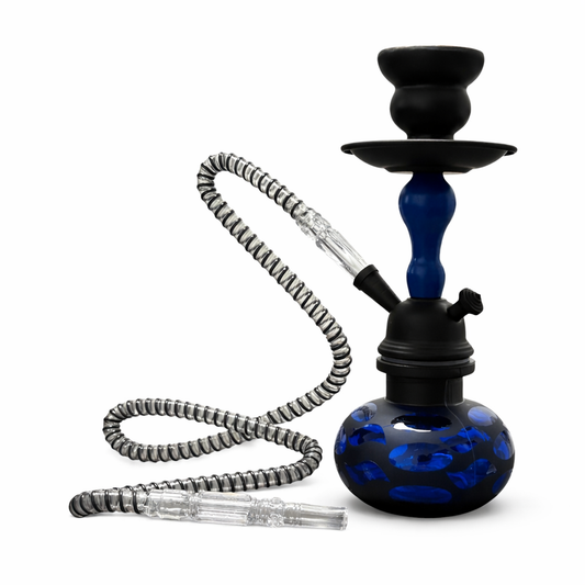 10" Monochrome Glass Hookah Set