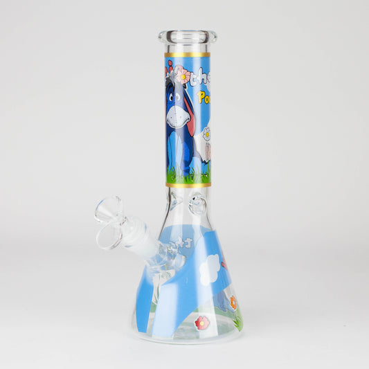 10" Cute Animals Design Glass Beaker Bong
