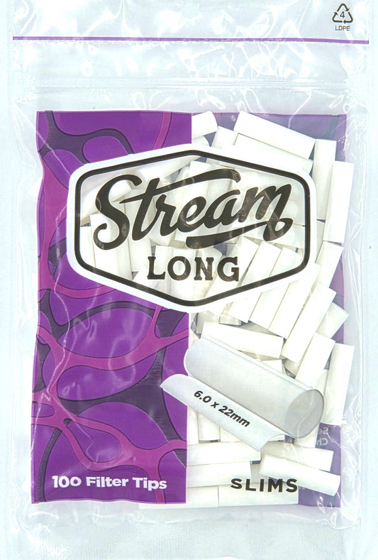 STREAM | Slims Long RYO Filters Display Carton - 10 Bags (Mono Type)