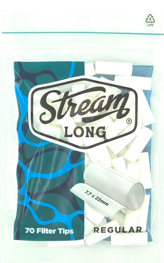 STREAM | Regular Long RYO Filters Display Carton - 10 Bags (Non-Flavored Type)