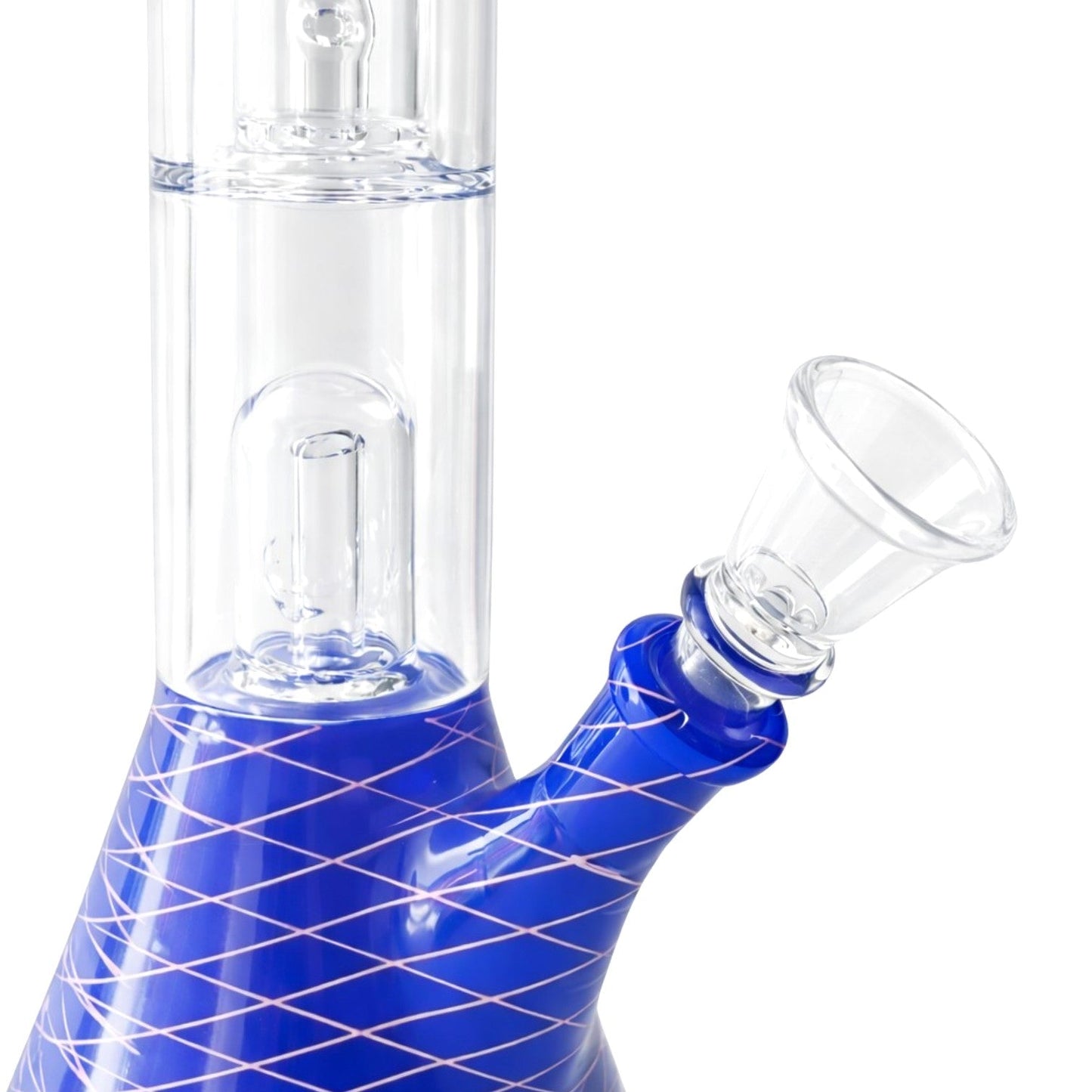 12” Dual Chamber Showerhead Perc Beaker Bong – Assorted Colors