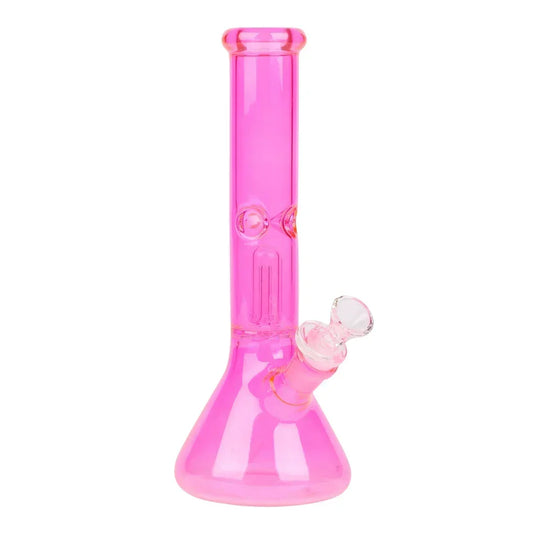 10" Neon Beaker Bong with Dome Perc
