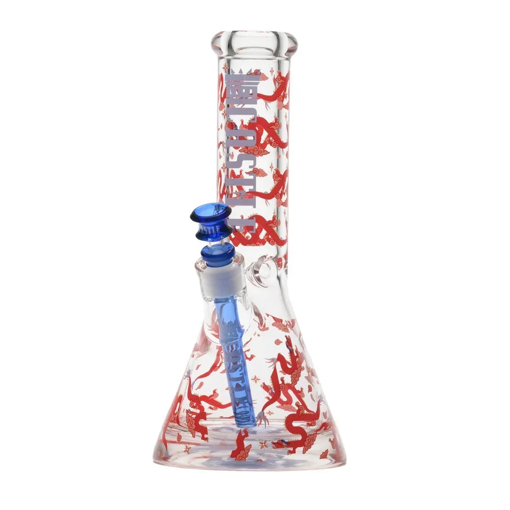 12" Lucky Dragon Beaker Bong – 9mm Thick Glass
