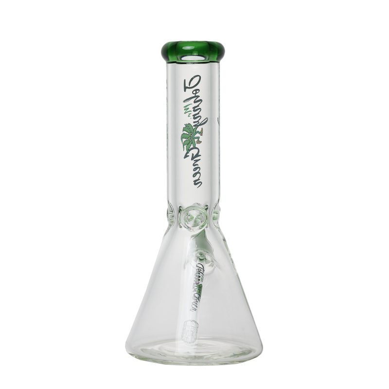 Johnny Green 12″ 9mm Beaker With Elephant Joint With Grid Percolator Slide – Green (MJG-002)