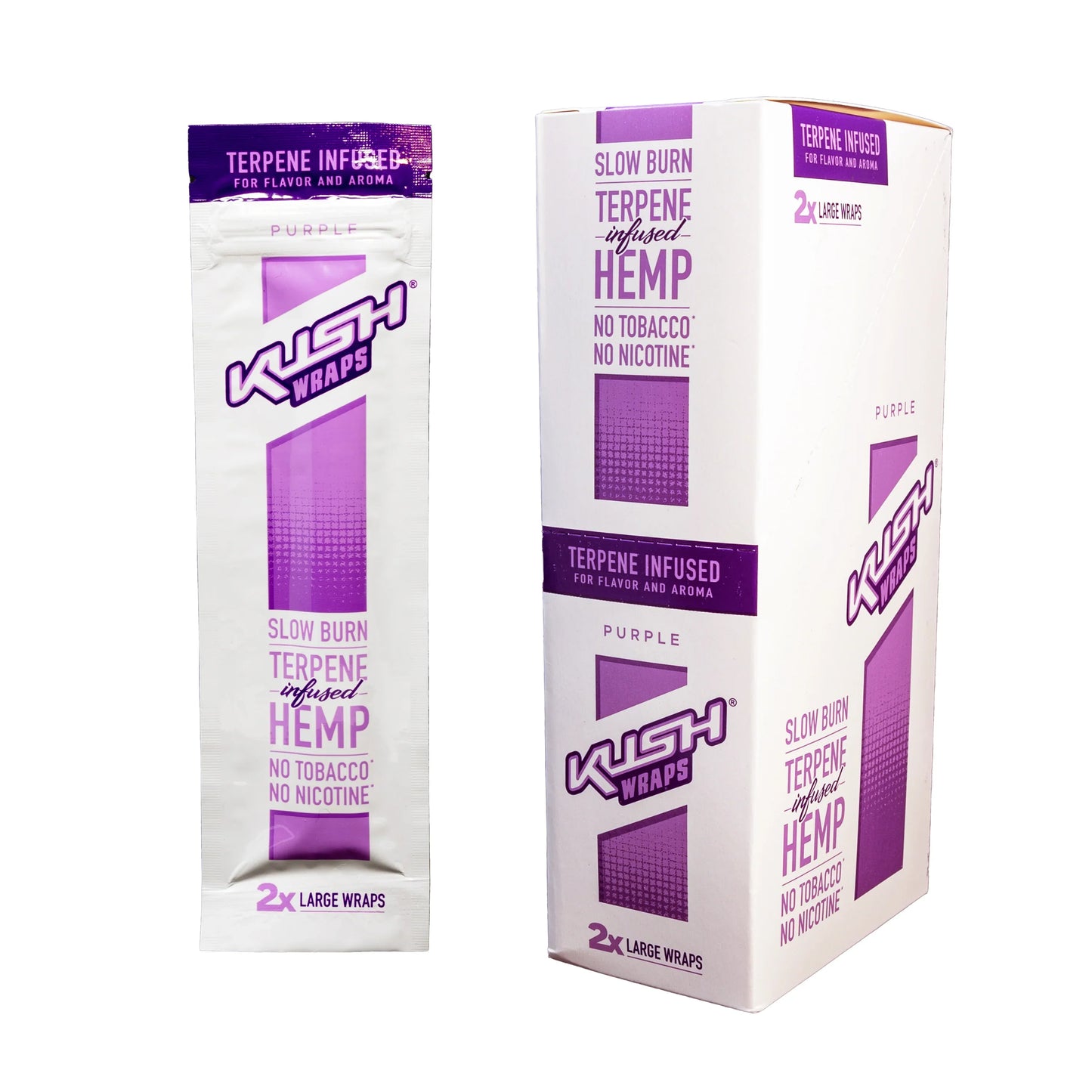 KUSH® | Terpene Wraps – 2 Pack (15 Pouches / Box)