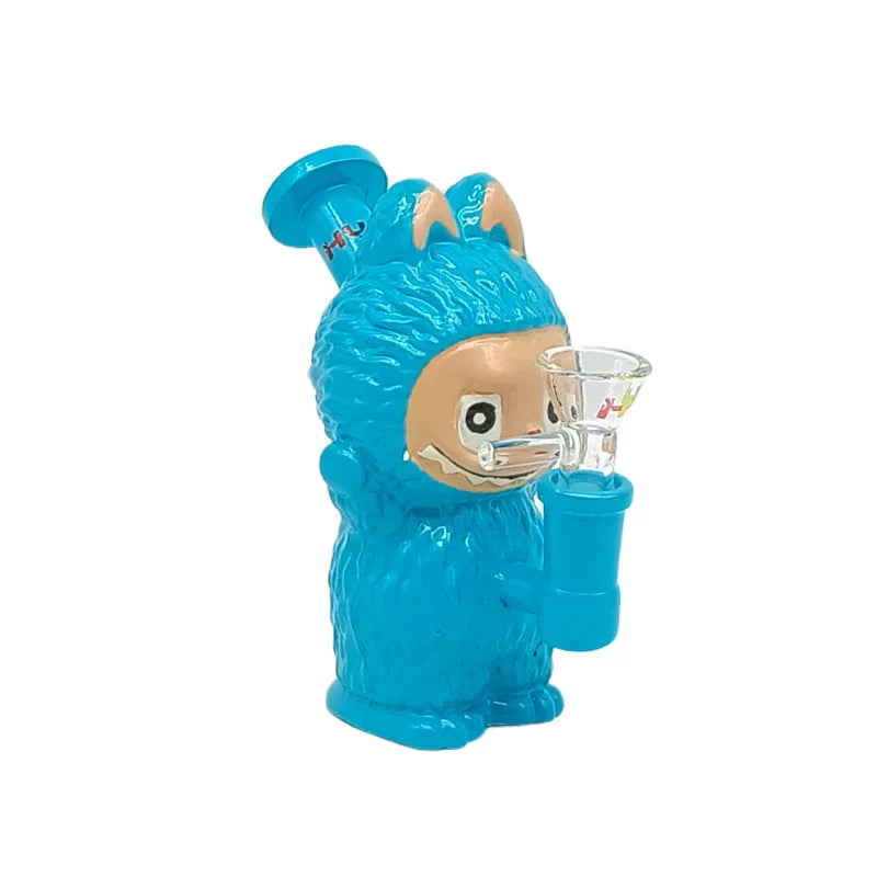 HYDRO | 4.6-Inch Character Style Colored Glass Mini Rig (MST197)