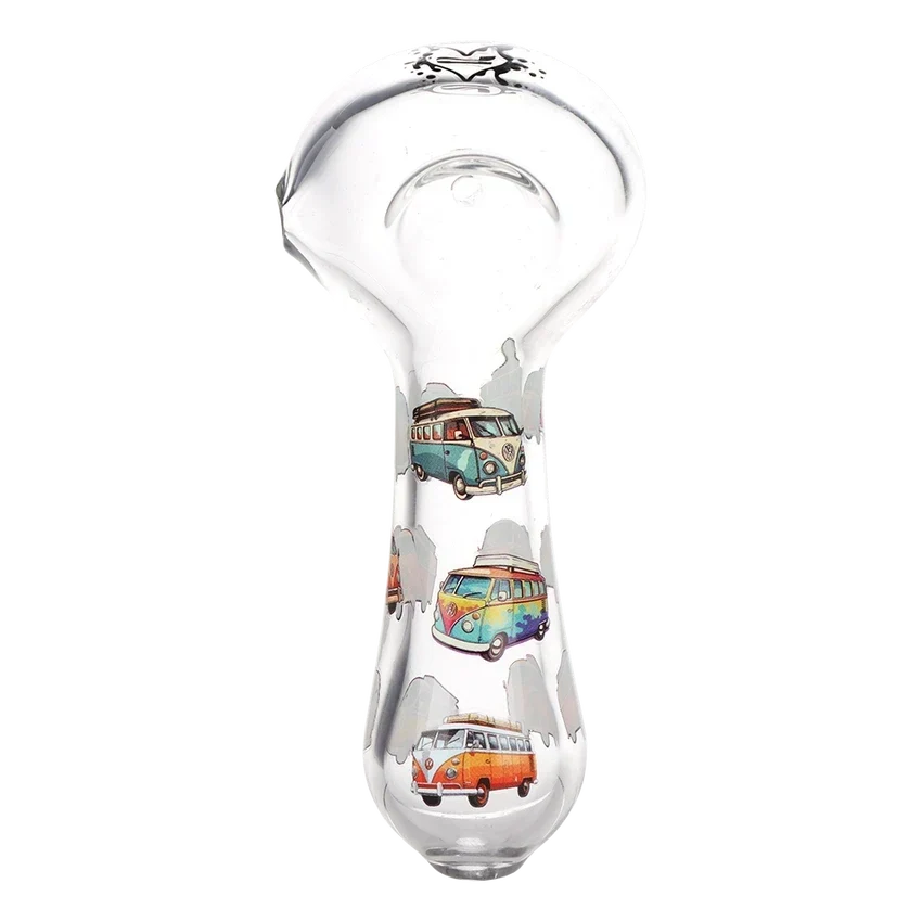 SC Pulsar VW Bus 4.5" Glass Spoon Pipe 3 Count set