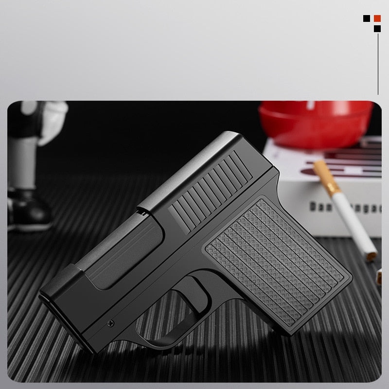 Pistol Lighter with Cigarette Case