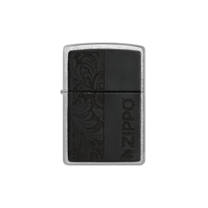 Zippo 46919 Black Leather Emblem - Zippo Design