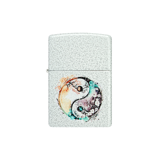 Zippo 46249 Water Colour Floral Yin and Yang Design