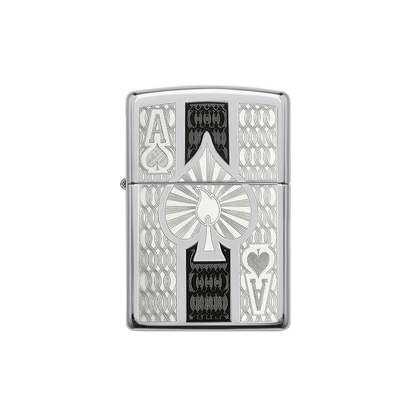 Zippo 24196 Intricate Spade Design