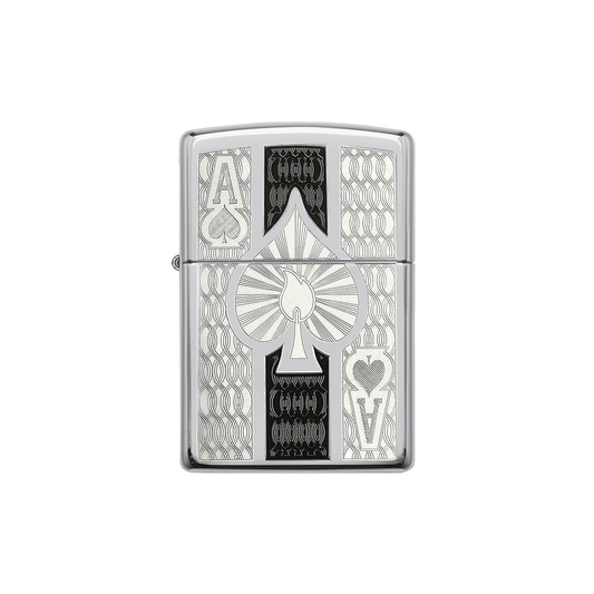 Zippo 24196 Intricate Spade Design