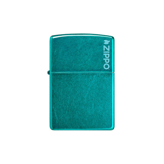 Zippo 24004ZL Translucent Candy Teal with Zippo Logo