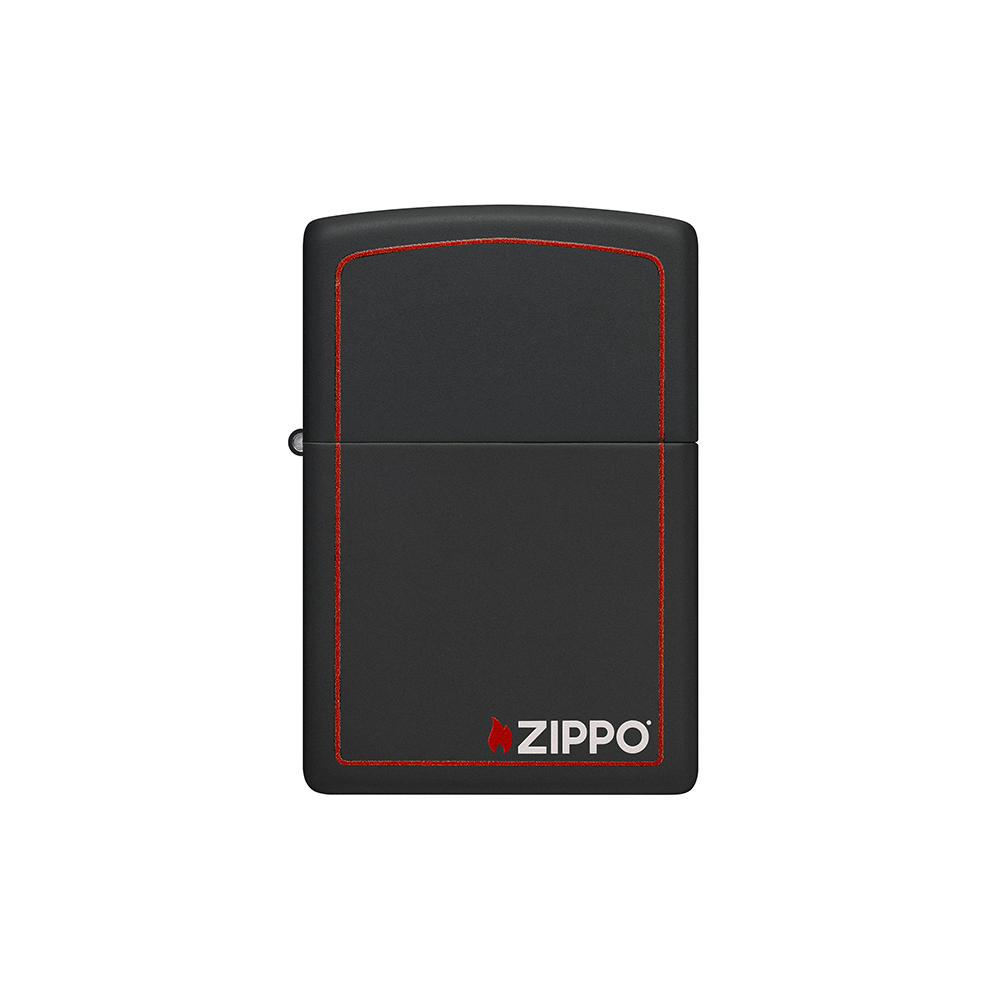 Zippo 218ZB Black Matte with Zippo Border