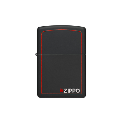 Zippo 218ZB Black Matte with Zippo Border