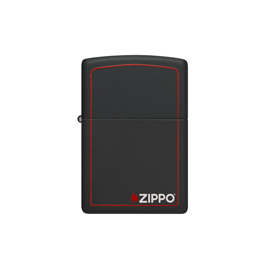 Zippo 218ZB Black Matte with Zippo Border