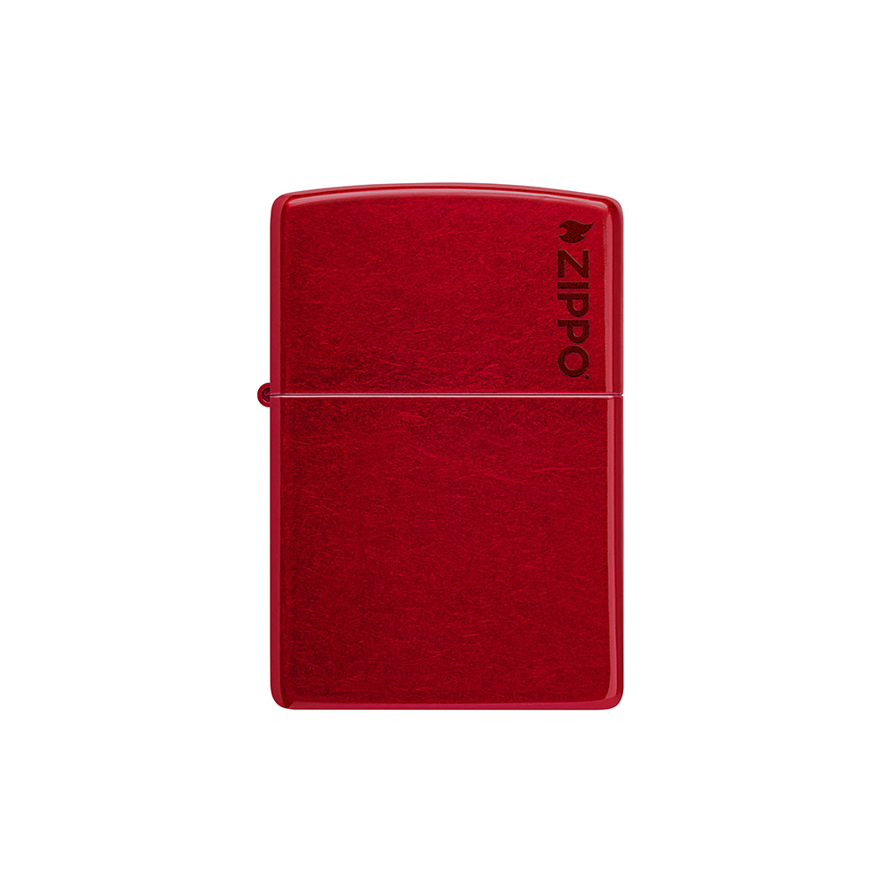 Zippo 21063ZL Classic Candy Apple Red Zippo Logo_0