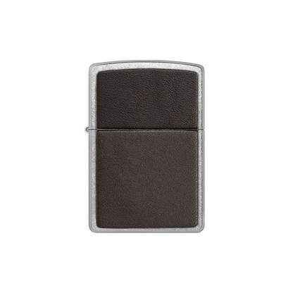 Zippo 46782 Brown Leather Emblem