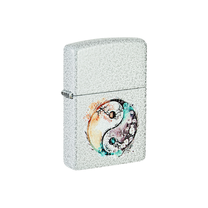 Zippo 46249 Water Colour Floral Yin and Yang Design