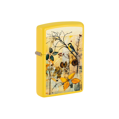 Zippo 46580 Vintage Scrapbook Bird Design
