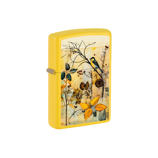 Zippo 46580 Vintage Scrapbook Bird Design