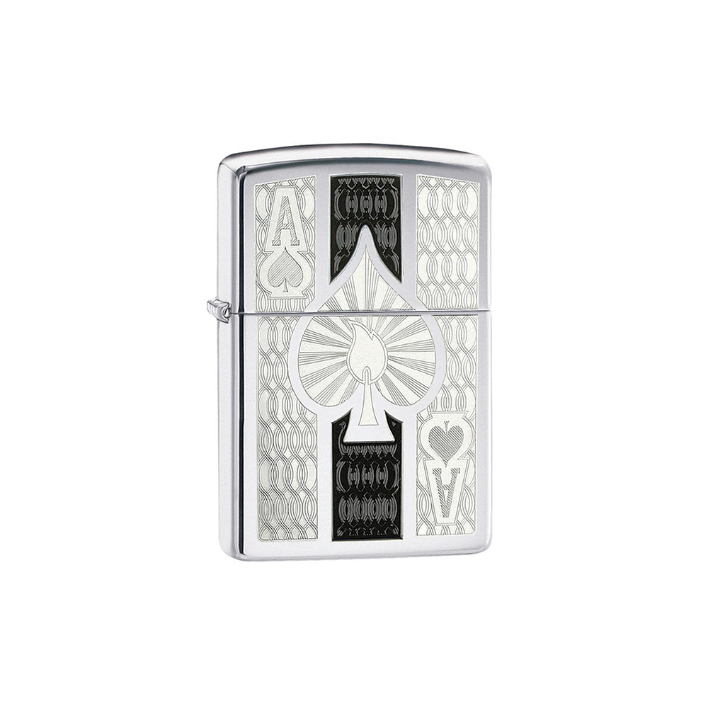 Zippo 24196 Intricate Spade Design