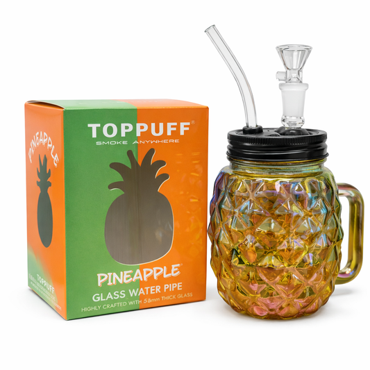 6″ Pineapple Glass Bong – Metallic Finish [GP2045PIN]