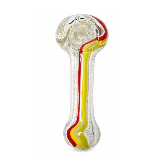 4.5" Color Line Glass Spoon Pipe