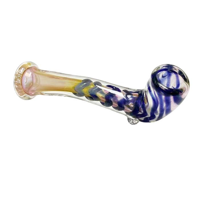 5.5" Fumed Twisted Glass Sherlock Pipe