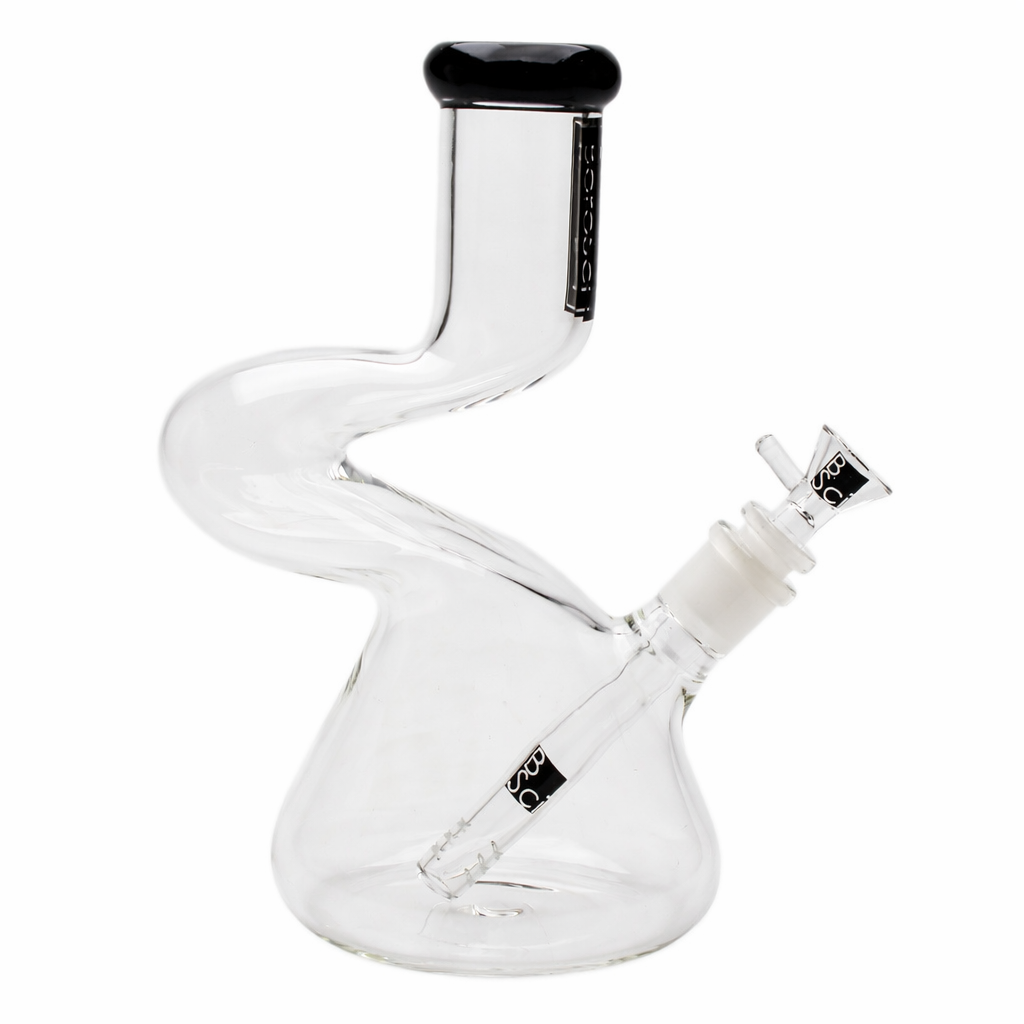 BoroSci | 9" Loop Beaker Glass Bong (Black)