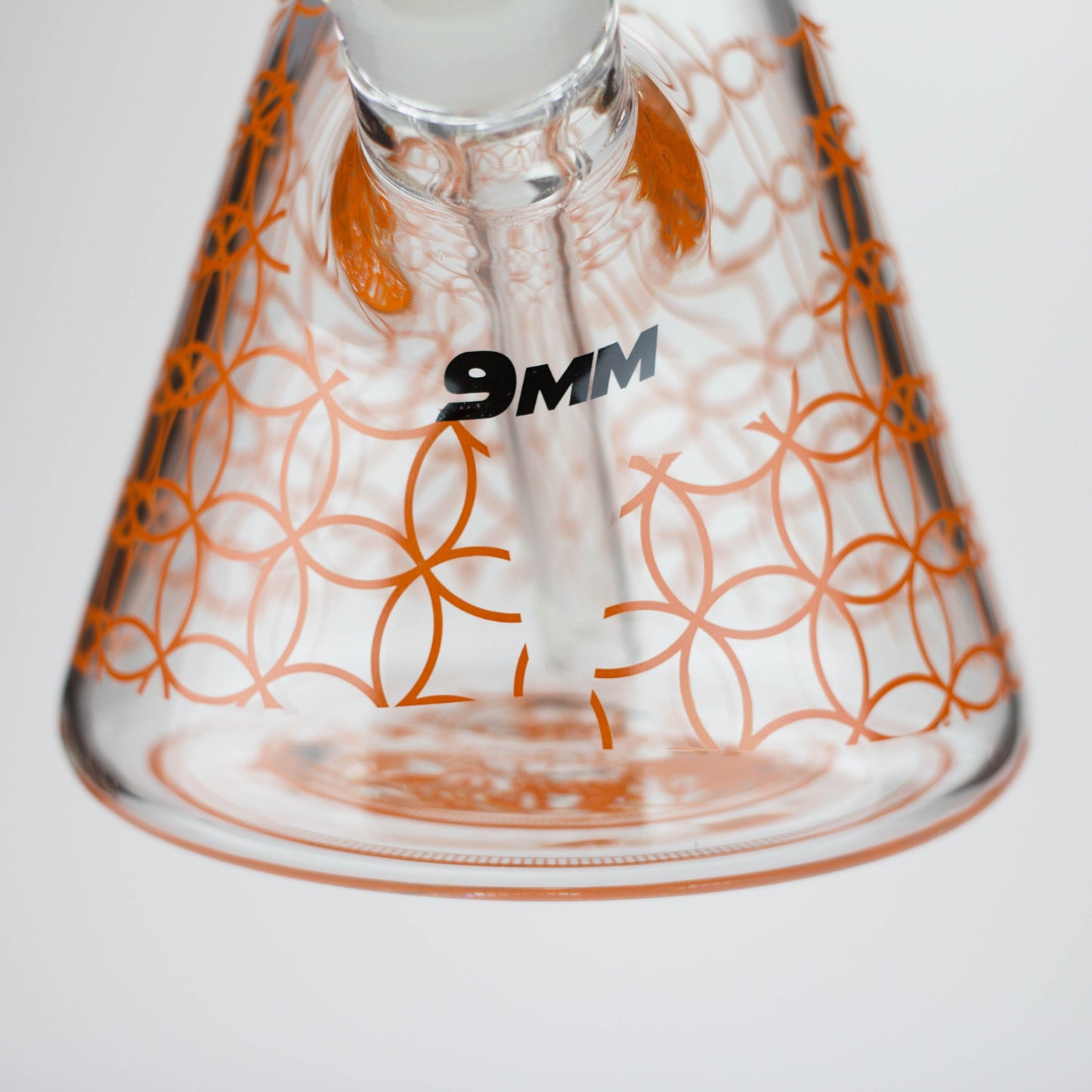 15.5"  9 mm Graphic glass water bong [GBT2117]_5